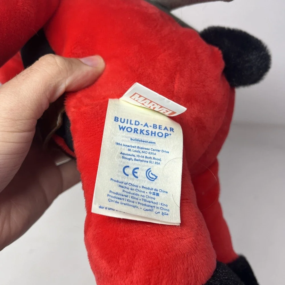 Build A Bear Marvel Comics Deadpool Plush Bear With Both Swords